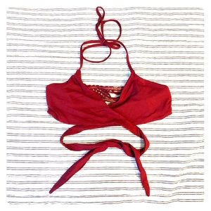 Frankie’s Bikinis Malia top- Maroon